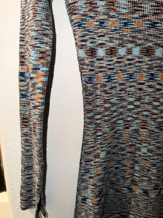 Cotton On Multicolor Long Sleeve Knit Midi Dress - Picture 4 of 5